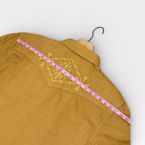PENDLETON Men’s Chandler Cotton Embroidered Denim Western Shirt Tan Size XXL NWT - Picture 6 of 12